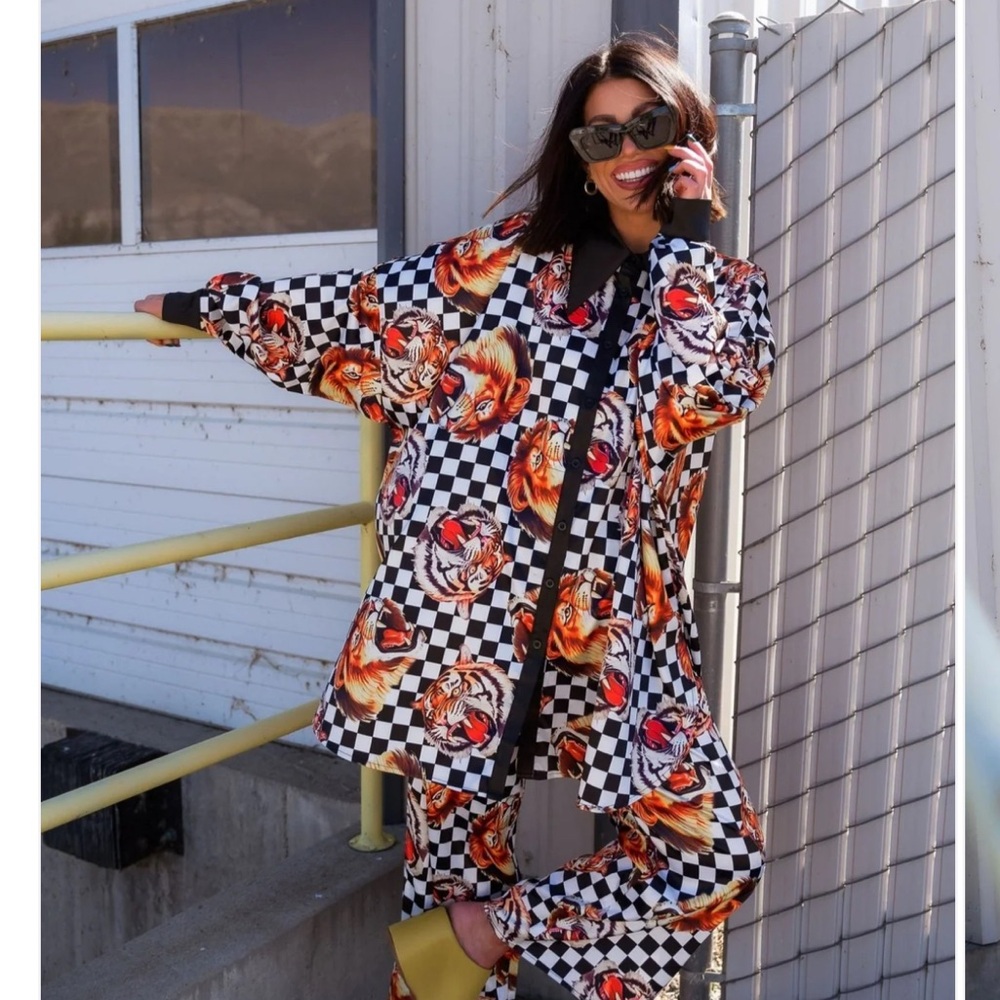 Dressed in Lala Tiger satin set BNWT